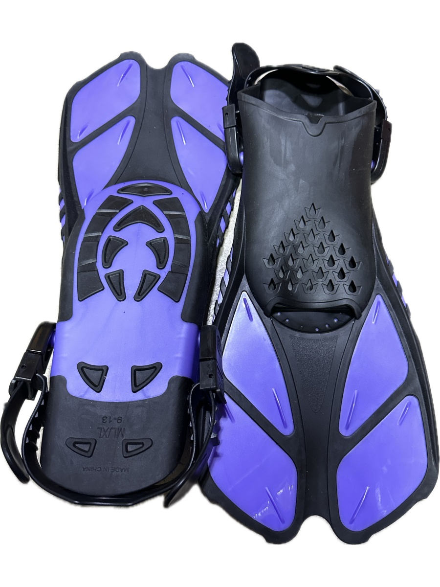 New 310x Snorkeling Diving Face Mask & Foot Fin Flipper Mix Color - EST Retail $30k