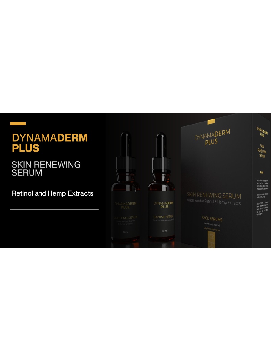 DynamaDerm PLUS  - Water Soluble  CBD / hemp extract  and Retinol
