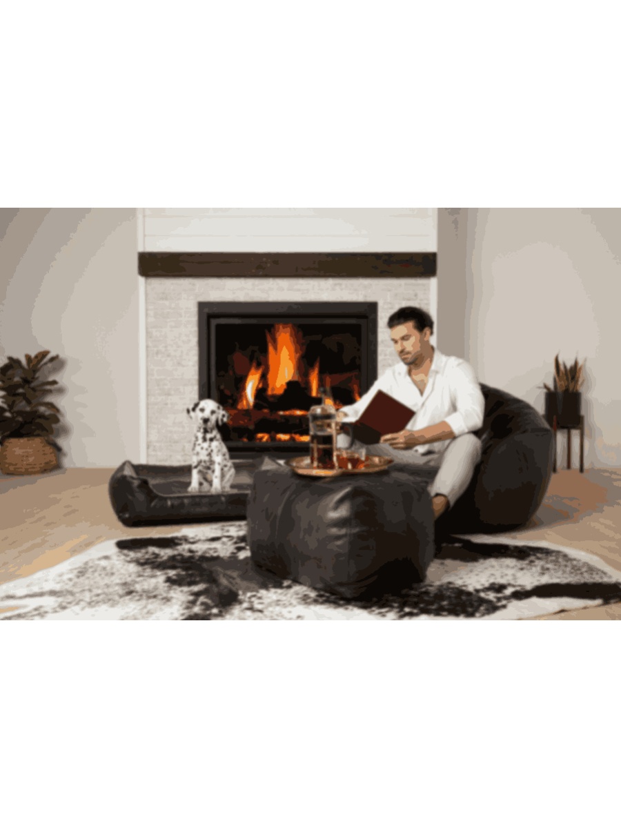 Genuine Leather High-Quality Bean Bag Chairs and Foot Stools
