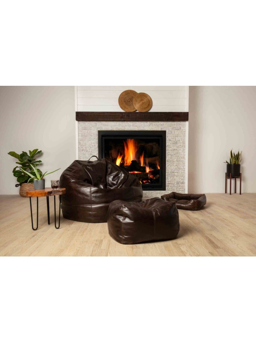 Genuine Leather High-Quality Bean Bag Chairs and Foot Stools